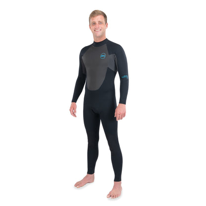 Dakine Mens Quantum Back Zip 3/2mm Glued and Blindstitched Seams