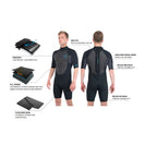 Dakine Mens Quantum Back Zip Shorty 22 2