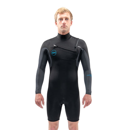 Dakine Mens Quantum Chest Zip Long Sleeve Shorty 2/2mm