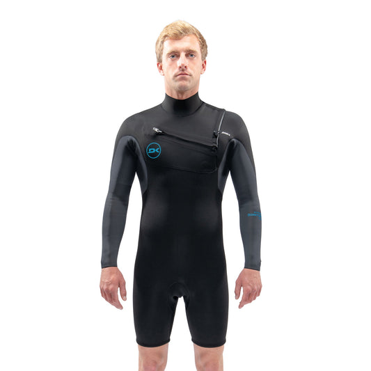 Dakine Mens Quantum Chest Zip Long Sleeve Shorty 2/2mm