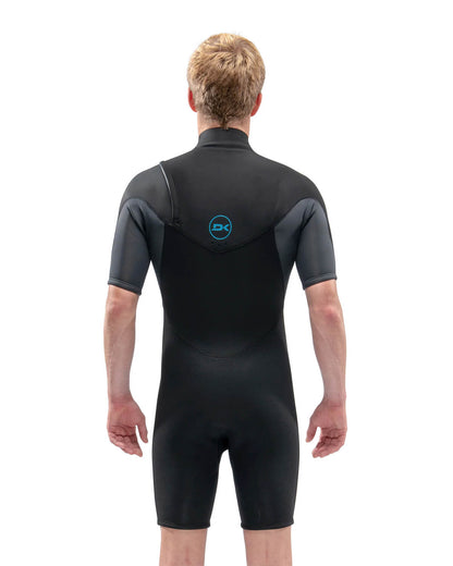 Dakine Mens Quantum Chest Zip Shorty 2/2mm Flatlock
