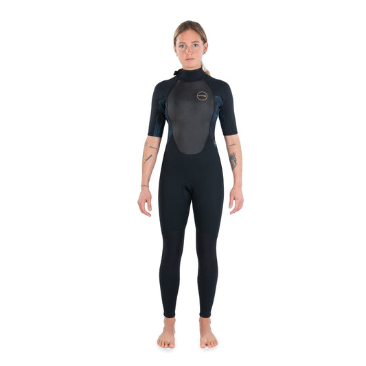 Dakine Womens Quantum Back Zip Short Sleeve Full 2/2 Flatlock