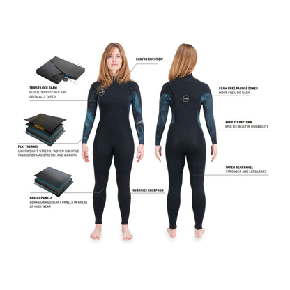 Dakine Womens Quantum Chest Zip Full 5/4/3mm