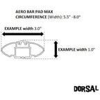 DORSAL Aero Roof Rack Pads for Crossbars - Set of 2 for Surfboards Kayaks SUP Snowboards Paddleboard and Canoe