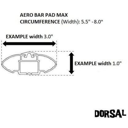 DORSAL Aero Roof Rack Pads with 15 ft Surf Straps - Pack of 4 for Car Surfboard Kayak SUP Long