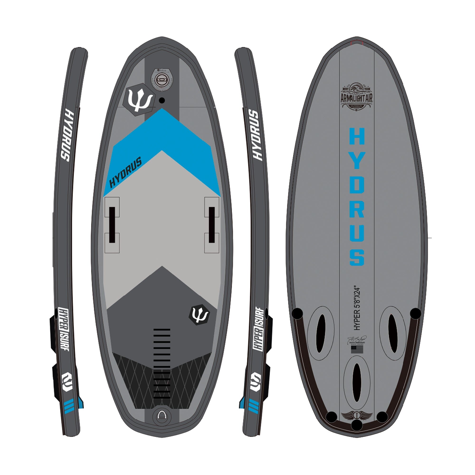 Inflatable Surfboard Hyper Isurf Surf Hydrus Board Tech 190695