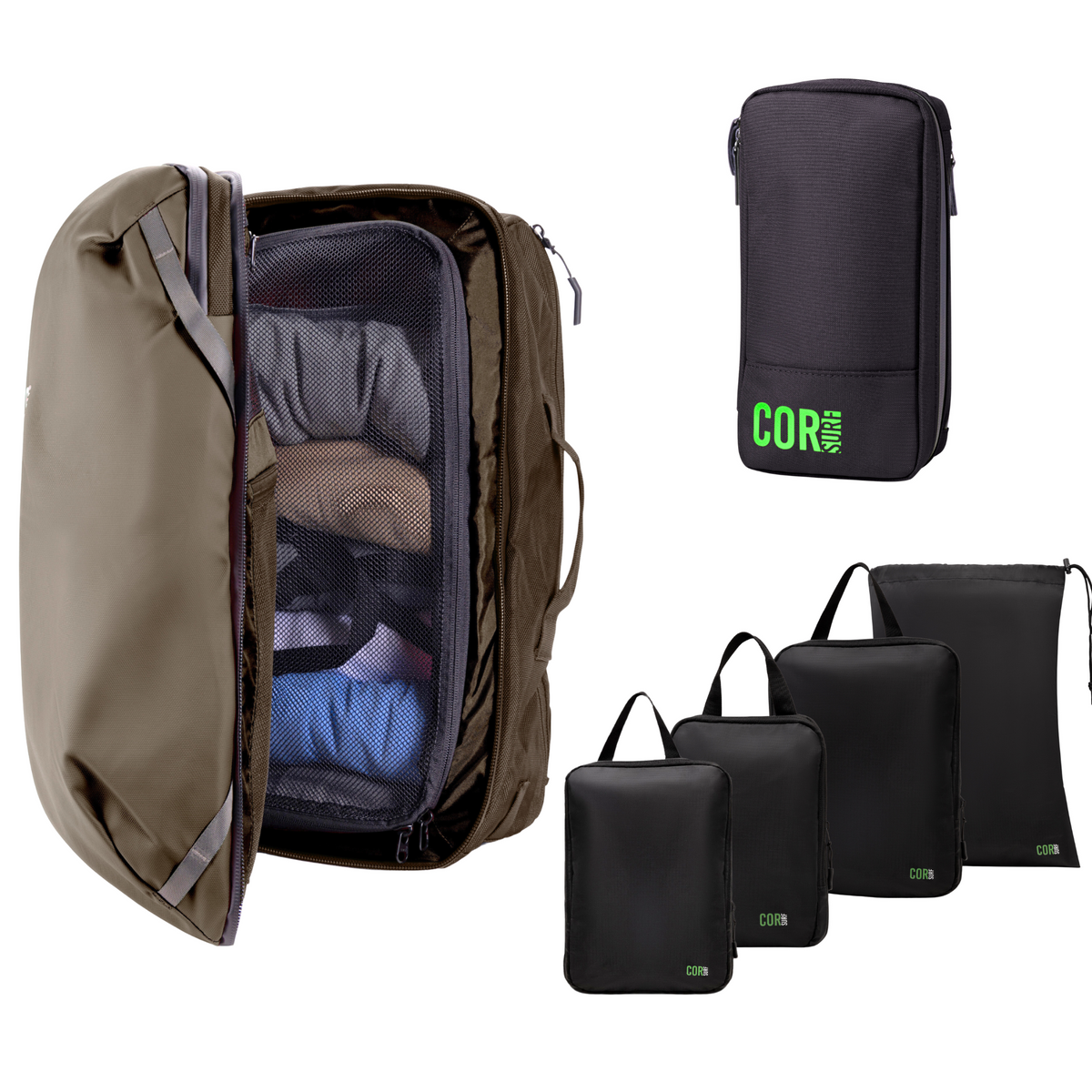 Island Hopper 40L Green Bundle 4 Pack