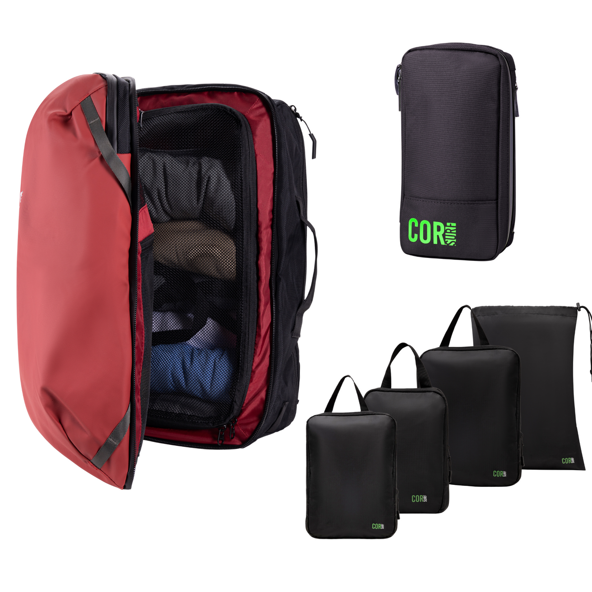 Island Hopper 40L Red Bundle 4 Pack