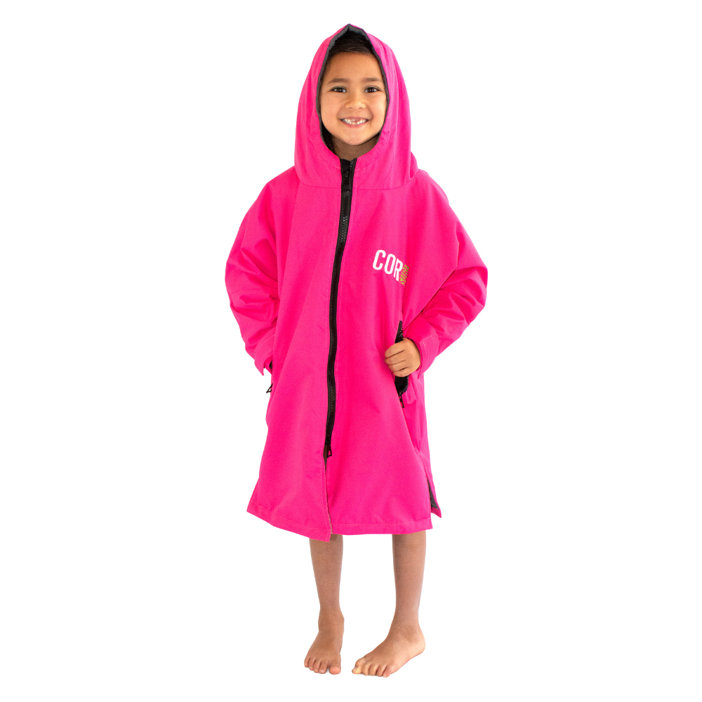 Kids Swim Parka Pink Xxs 4 7 2