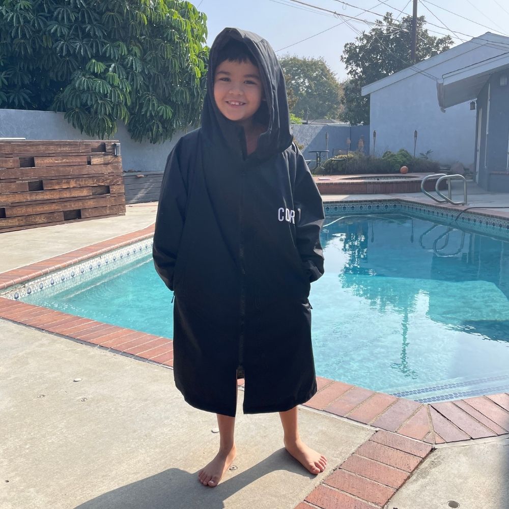 Waterproof Swim Parka Xs Xl Black 9