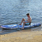 Man Kayaking On Paddle Board 4