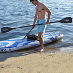 Man Kayaking On Paddleboard 5