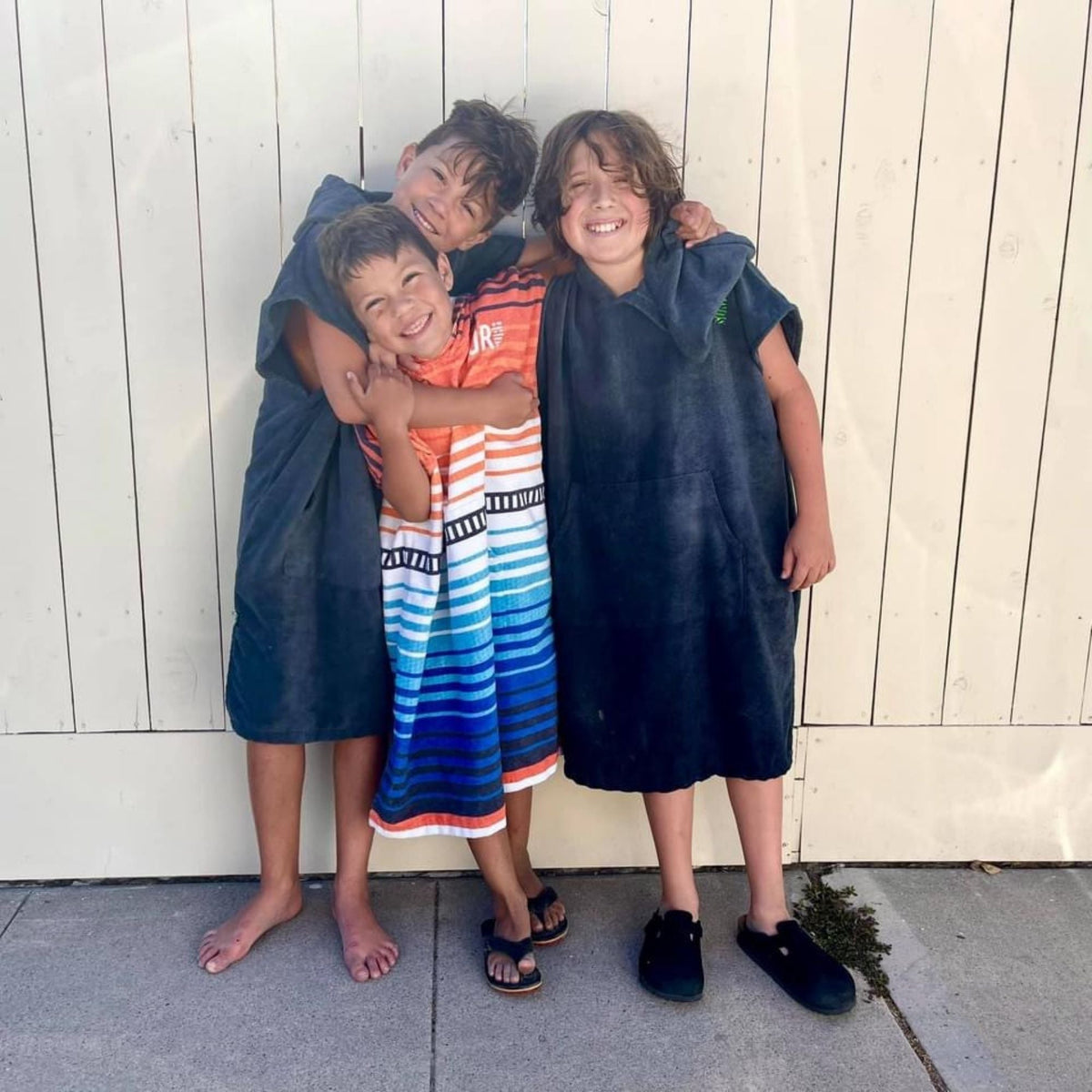 Kids Changing Towel Poncho Solid Colors 11