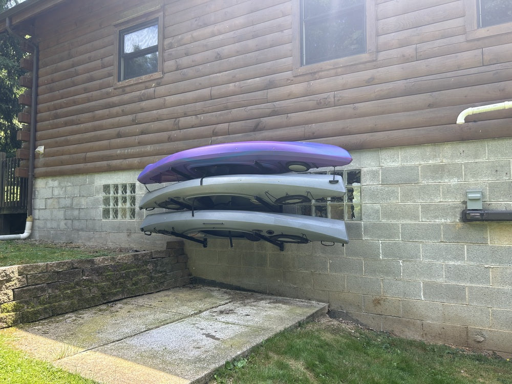 Outdoor Wall Rack 46 Inch Adjustable Height Kayak Sup 4