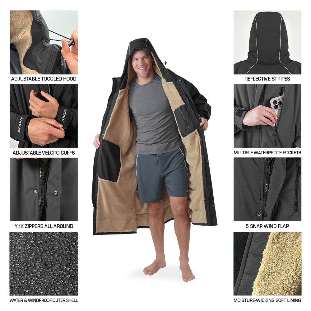 Parka Features Black