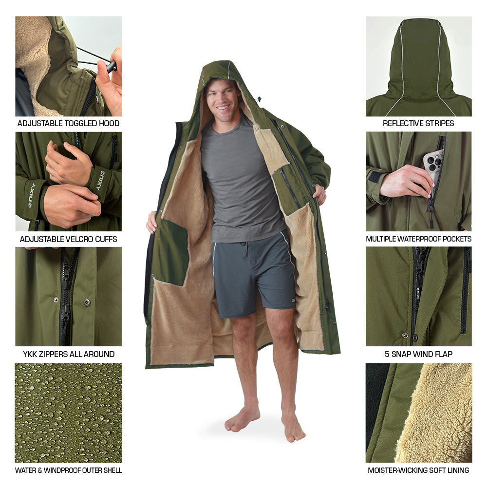 Parka Features Green