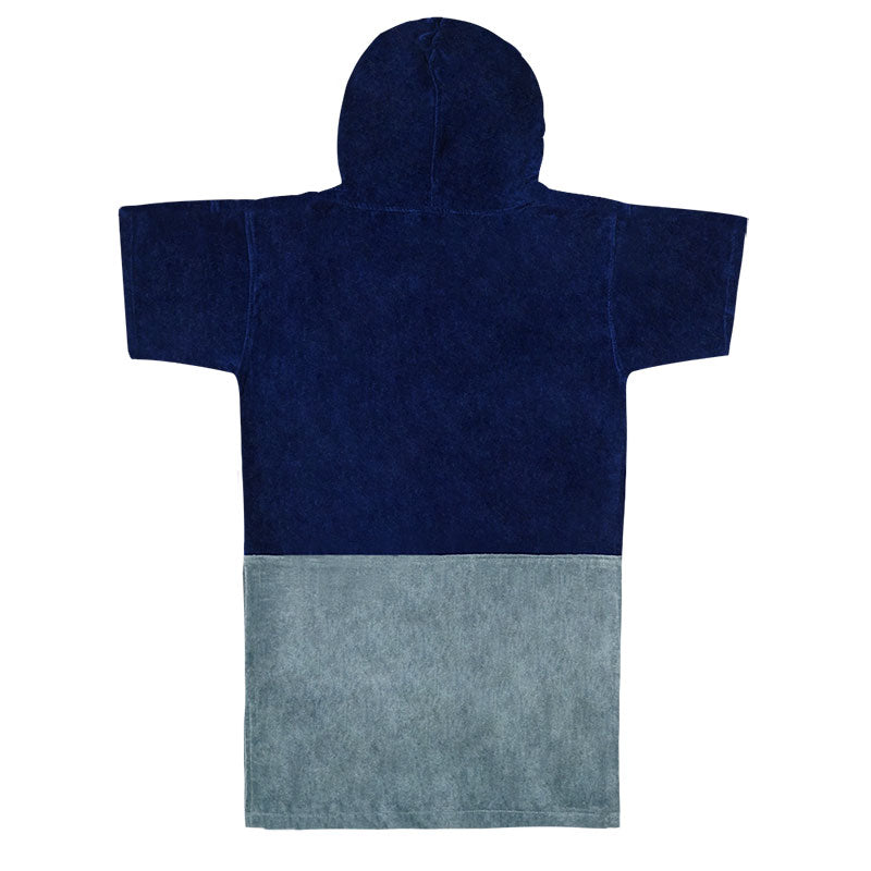 Poncho Blue Back