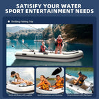 Portable Inflatable Dinghy Boat Kit With Accessories Sak93784 Different Lifestyle Images