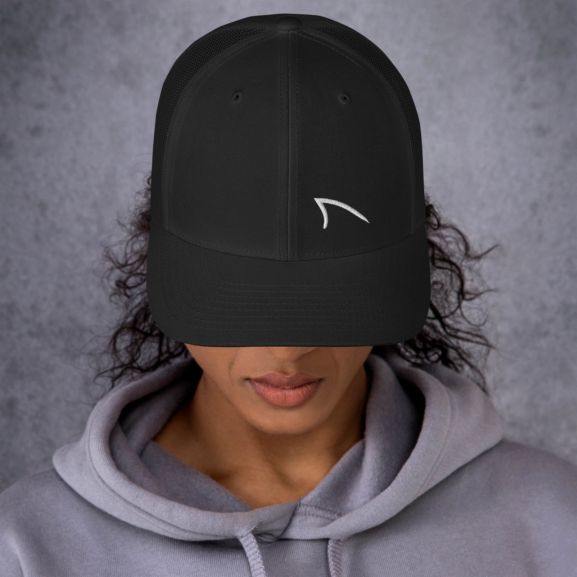 Retro Trucker Hat Black Front 63C0Df6A50C5F