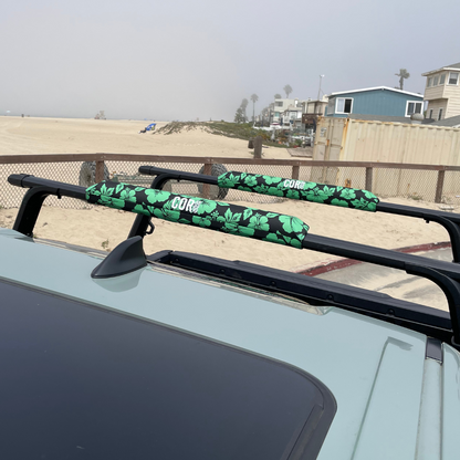 Aero Roof Rack Pad with 10' Scratch-Resistant Tie Downs(Flat Bars)
