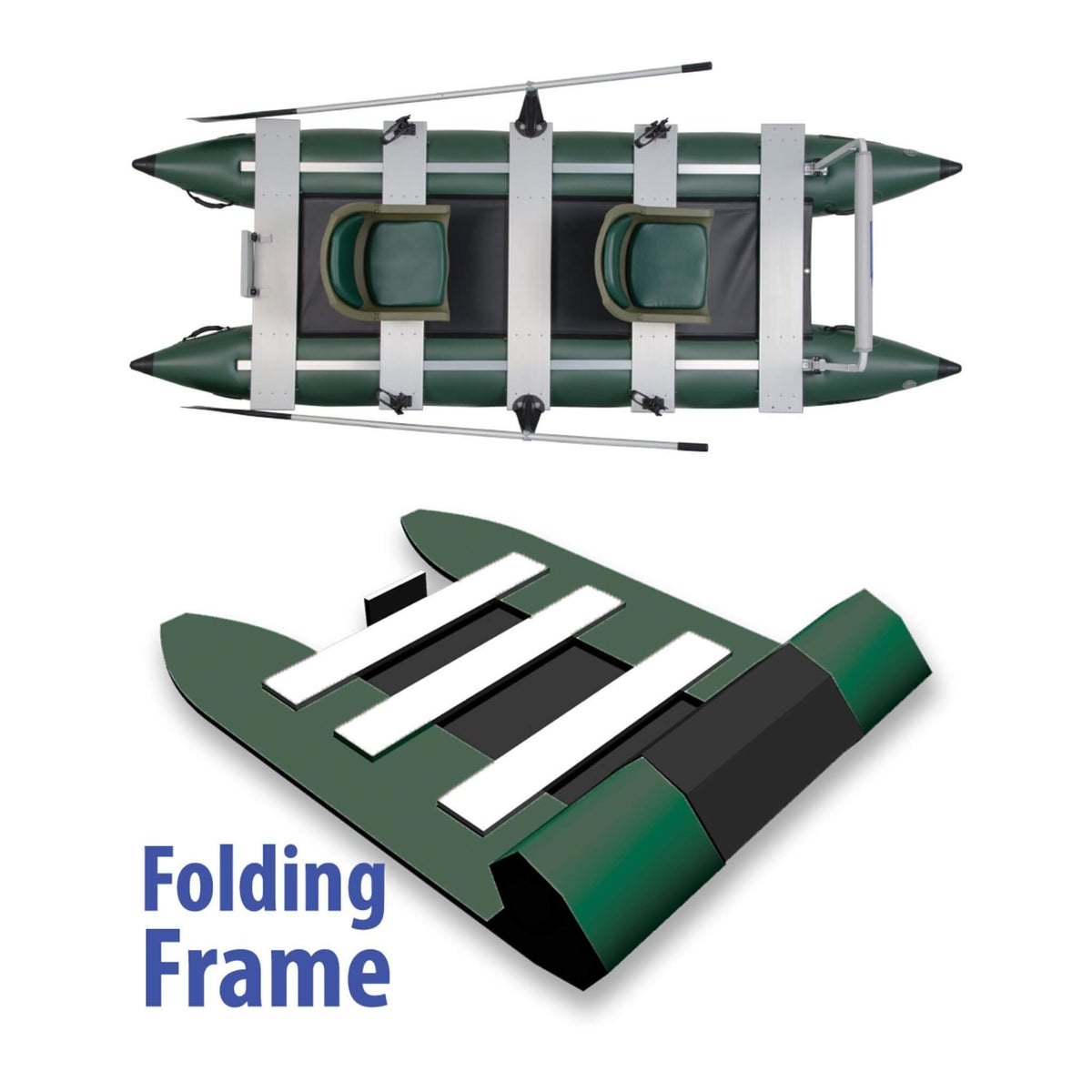 Sea Eagle 375Fc Foldcat 2 Persons Inflatable Fishing Lightweight Pontoon Boat 375Fc Folding View Sak34652