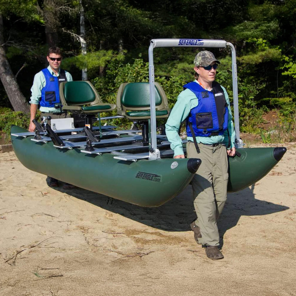 Sea Eagle 375Fc Foldcat 2 Persons Inflatable Fishing Lightweight Pontoon Boat 375Fc Lightweight Sak34652
