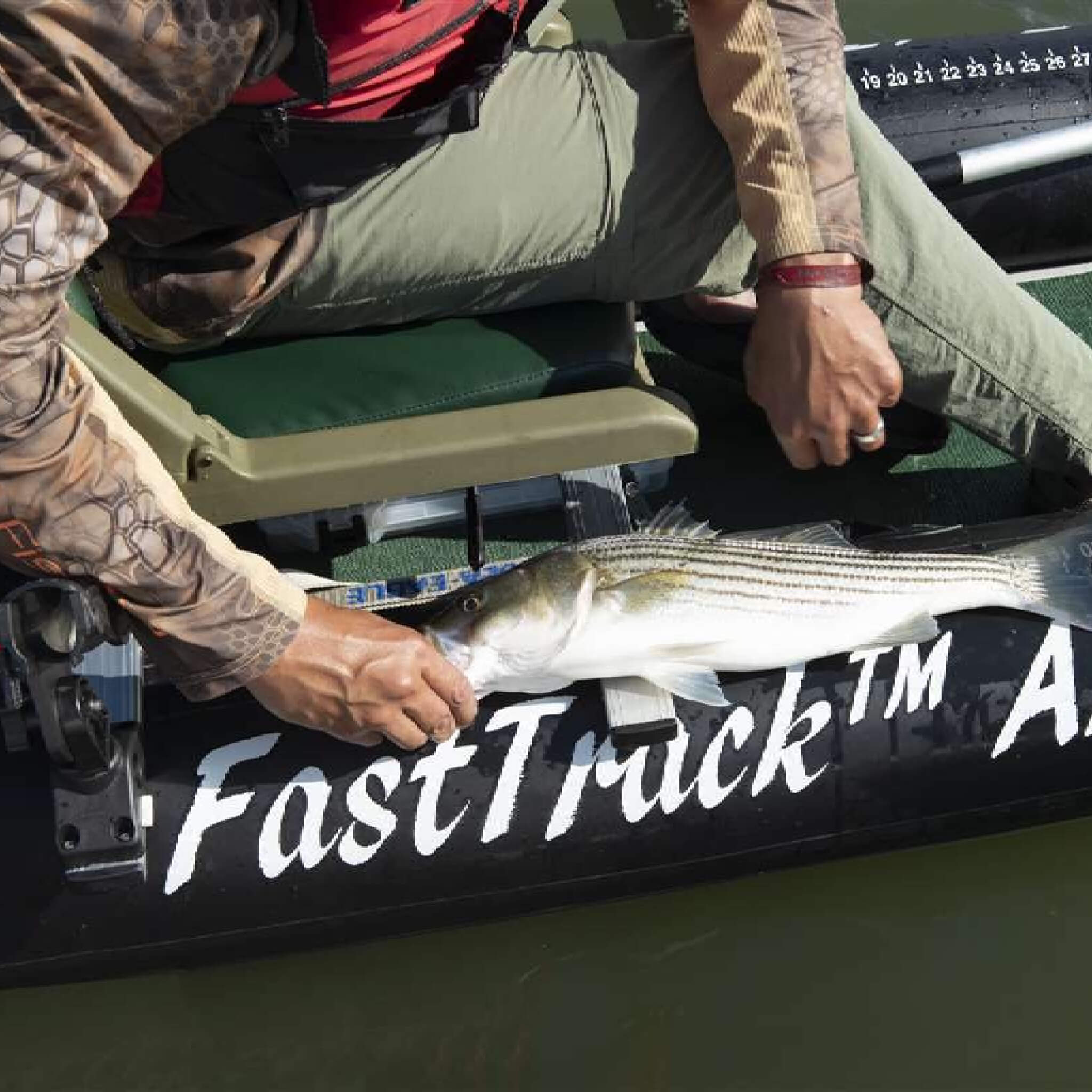 Sea Eagle 385Fta Fasttrack 2 Persons Angler Inflatable Hunter Green Fishing Kayak 12Ft 385Fta Logo View Sak80139