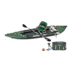 Sea Eagle 385Fta Fasttrack 2 Persons Angler Inflatable Hunter Green Fishing Kayak 12Ft 385Fta Sak80139 Swivel Seat Fishing Rig Package