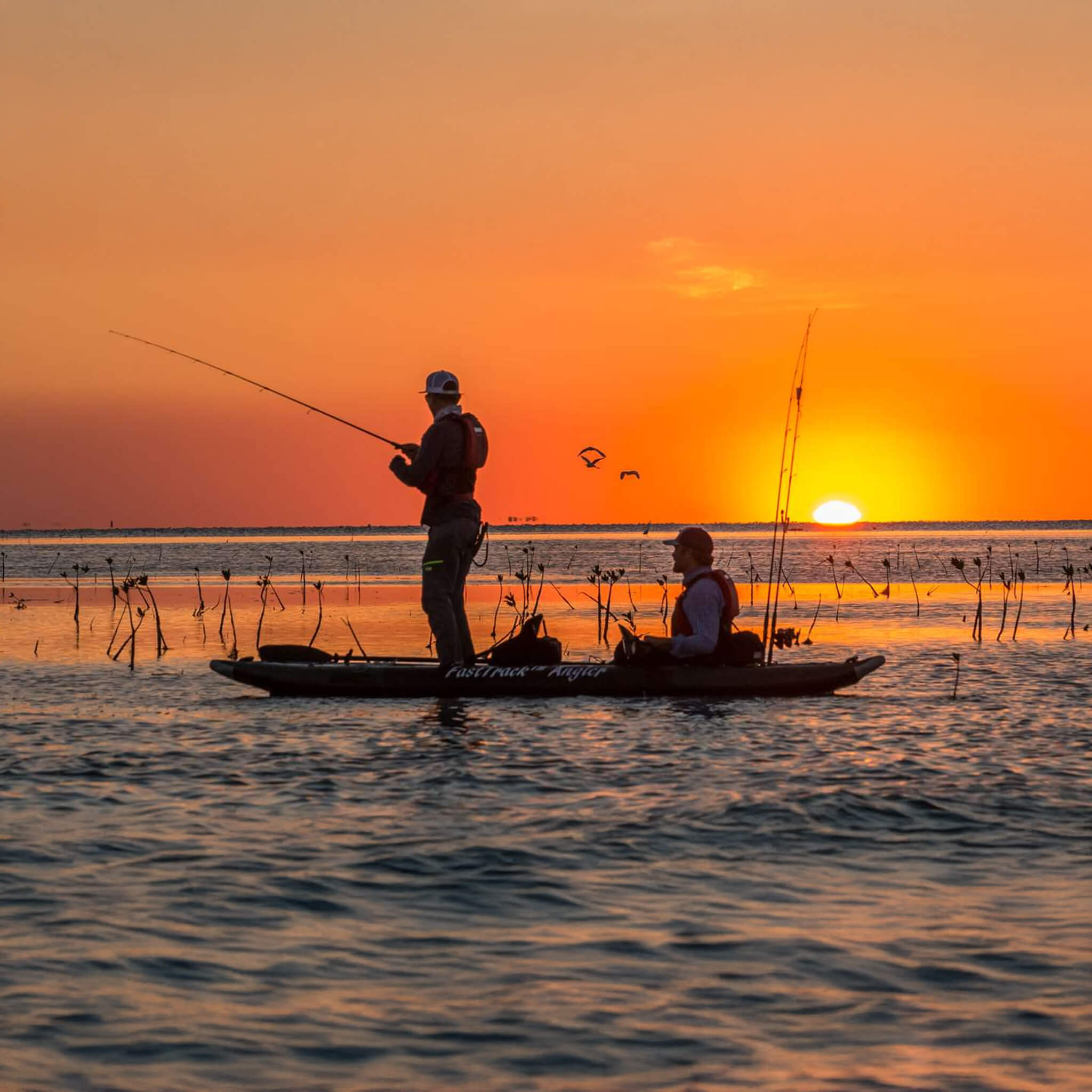 Sea Eagle 385Fta Fasttrack 2 Persons Angler Inflatable Hunter Green Fishing Kayak 12Ft 385Fta Sunrise Sak80139