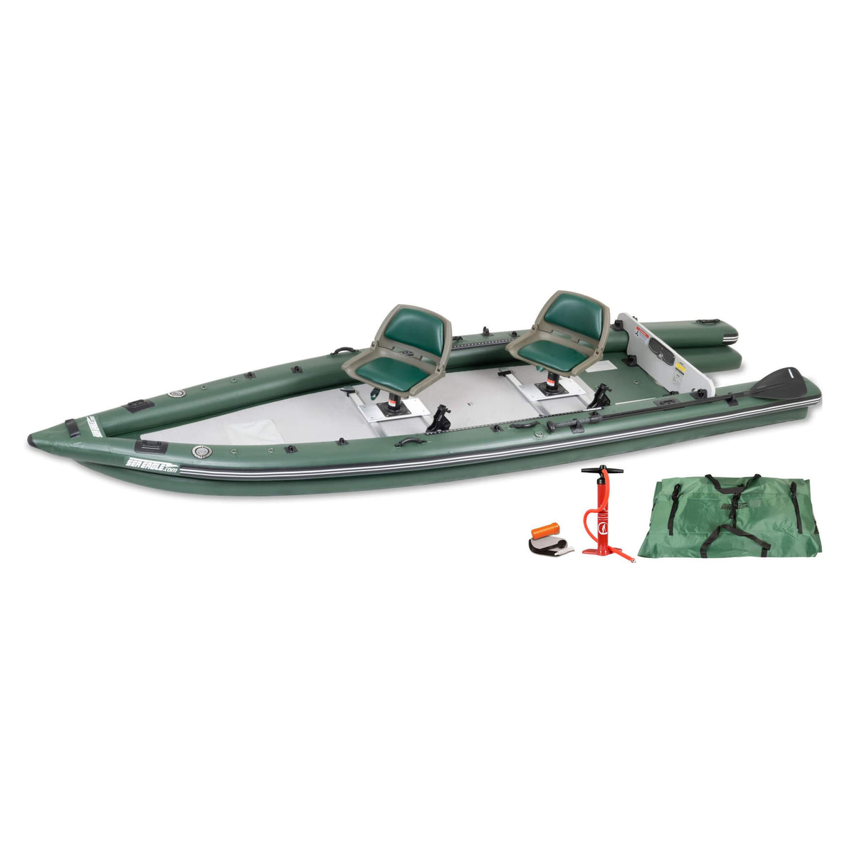 Sea Eagle Boats Fsk16K Fishskiff Inflatable Fishing Boat 16Ft Sak57351 2 Person Swivel Seat Package
