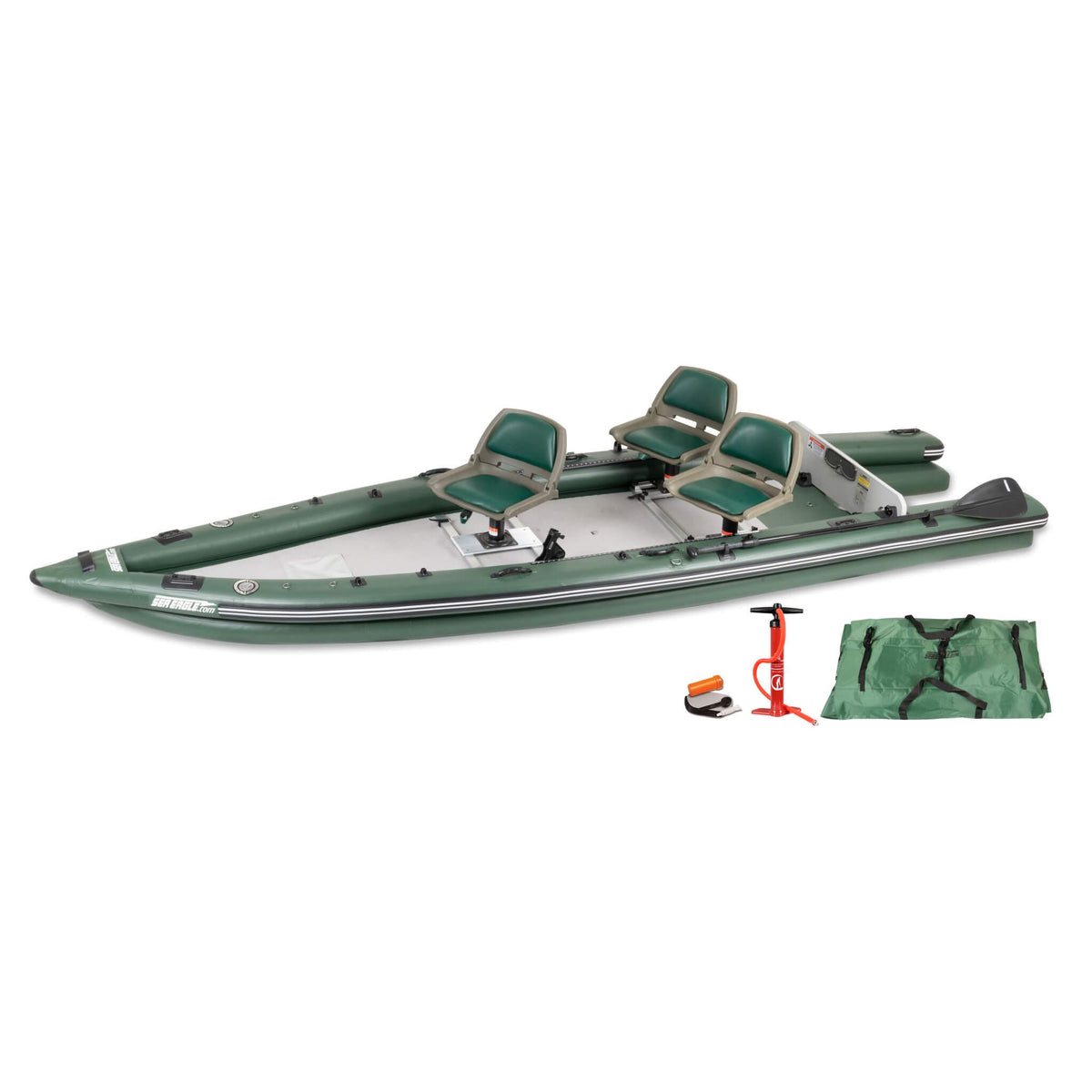 Sea Eagle Boats Fsk16K Fishskiff Inflatable Fishing Boat 16Ft Sak57351 3 Person Swivel Seat Package
