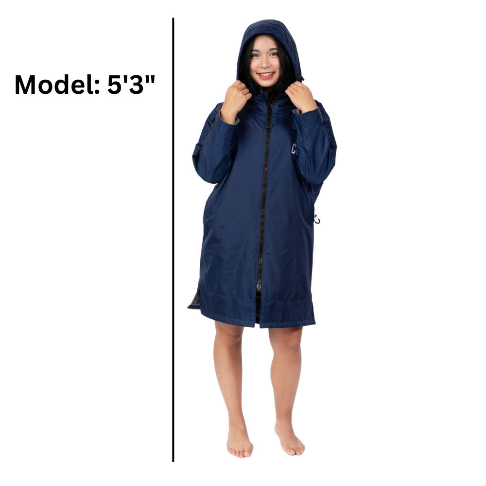 Swim Coat Youth Xs Navy Blue Main 2