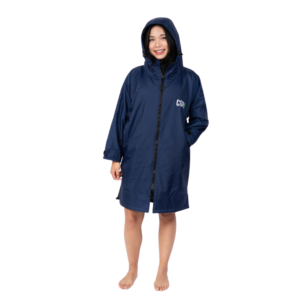 Swim Coat Youth Xs Navy Blue