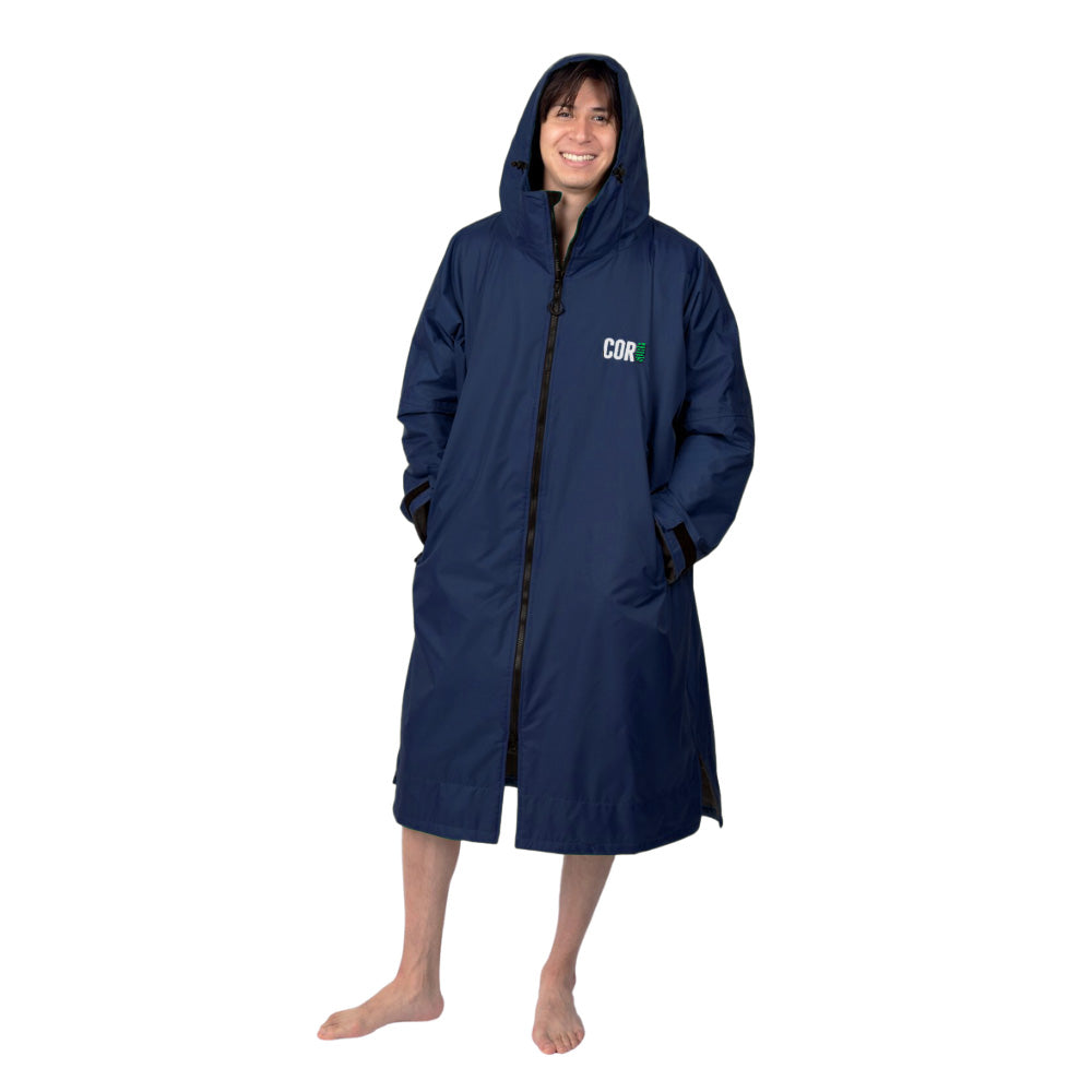 Swim Jacket Men Green Large Hood Main