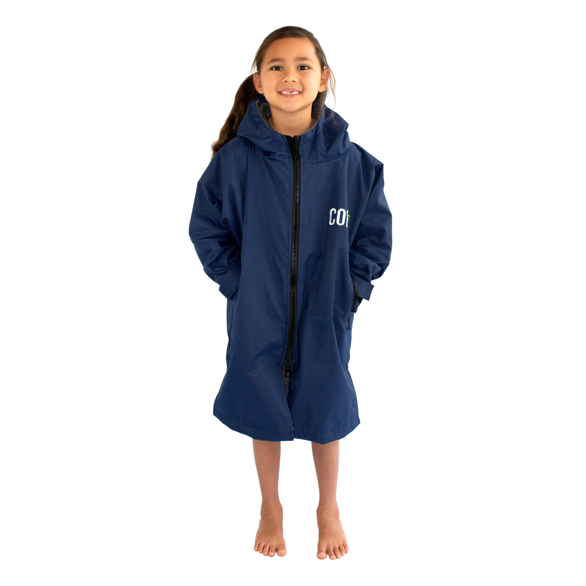 Swim Parka Coat Youth Kids Blue 4 7