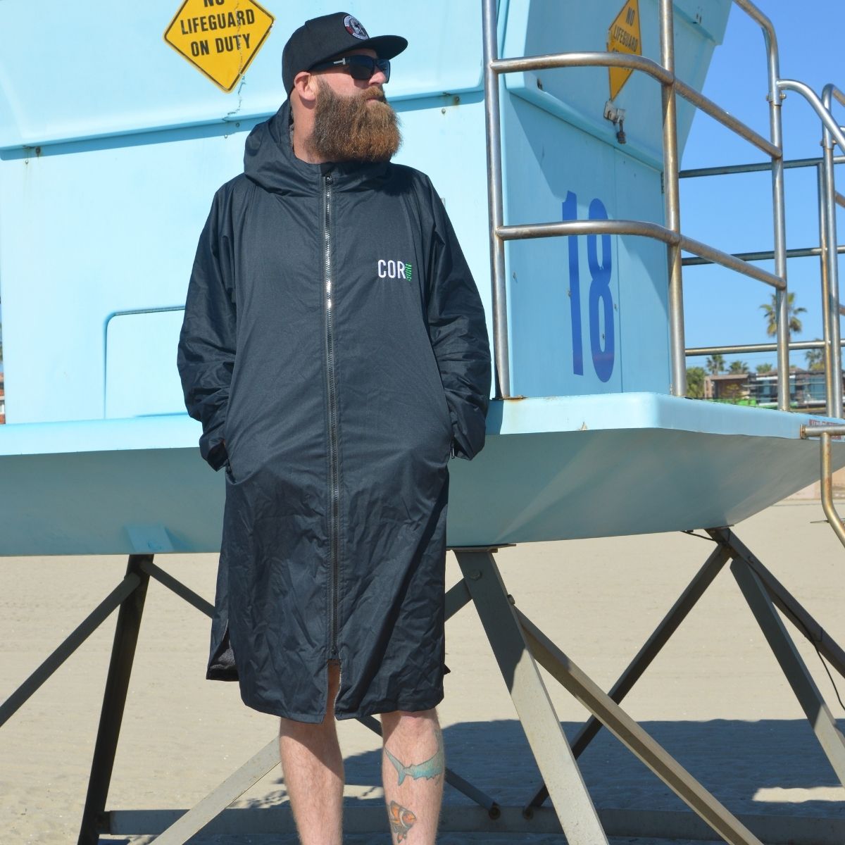 Swim Parka Xl Men Large Jacket Coat