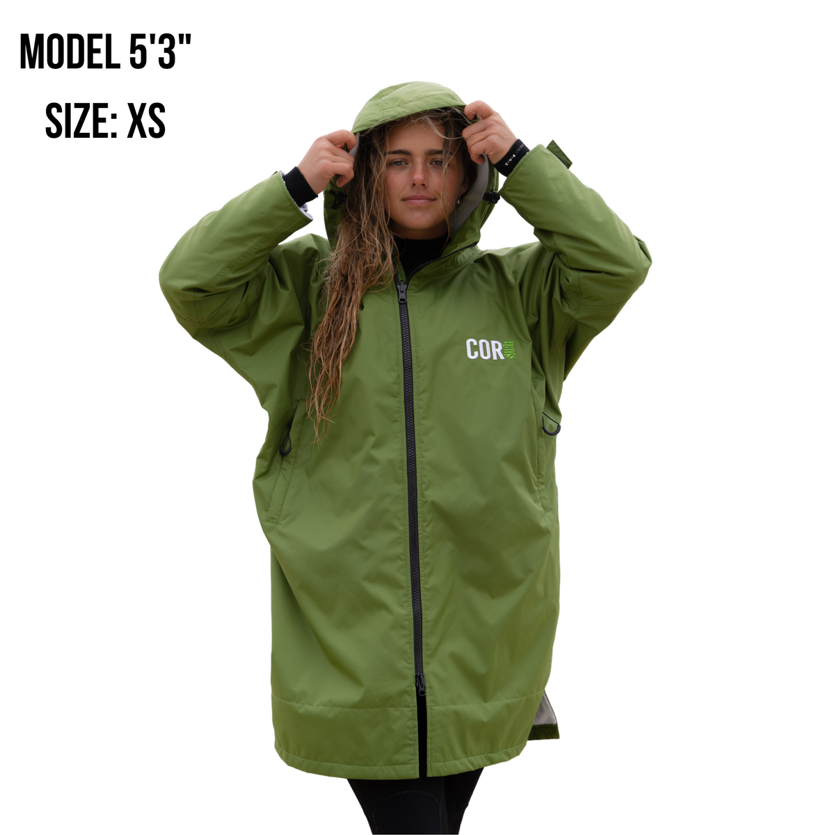 Swimming Parka Coat Xs Green