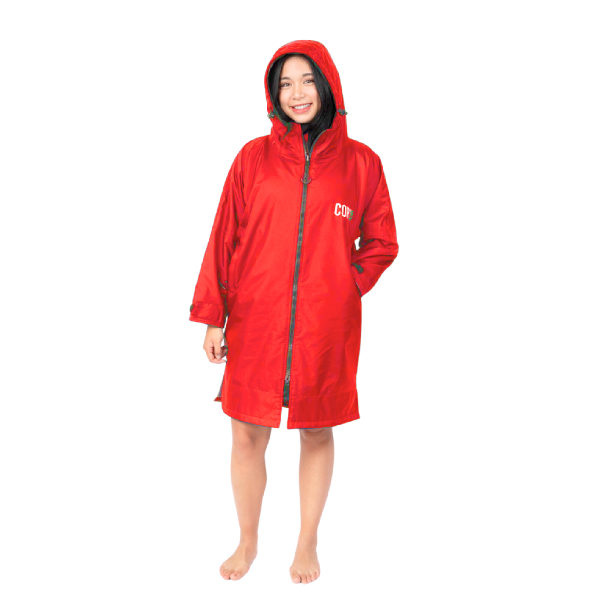 Swimming Parka Jacket Youth Kids Teens Xs Red Lifeguard