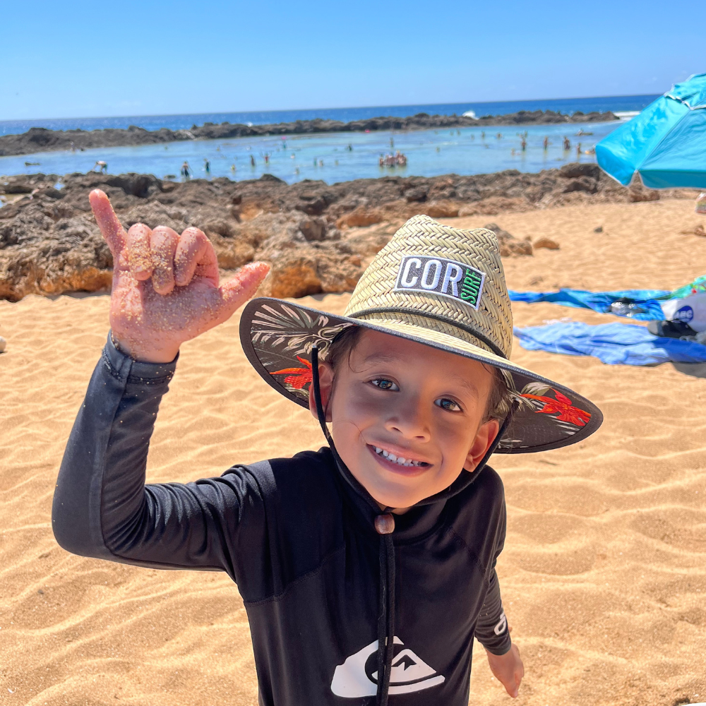 Toddler Beach Straw Surf Hat Sun