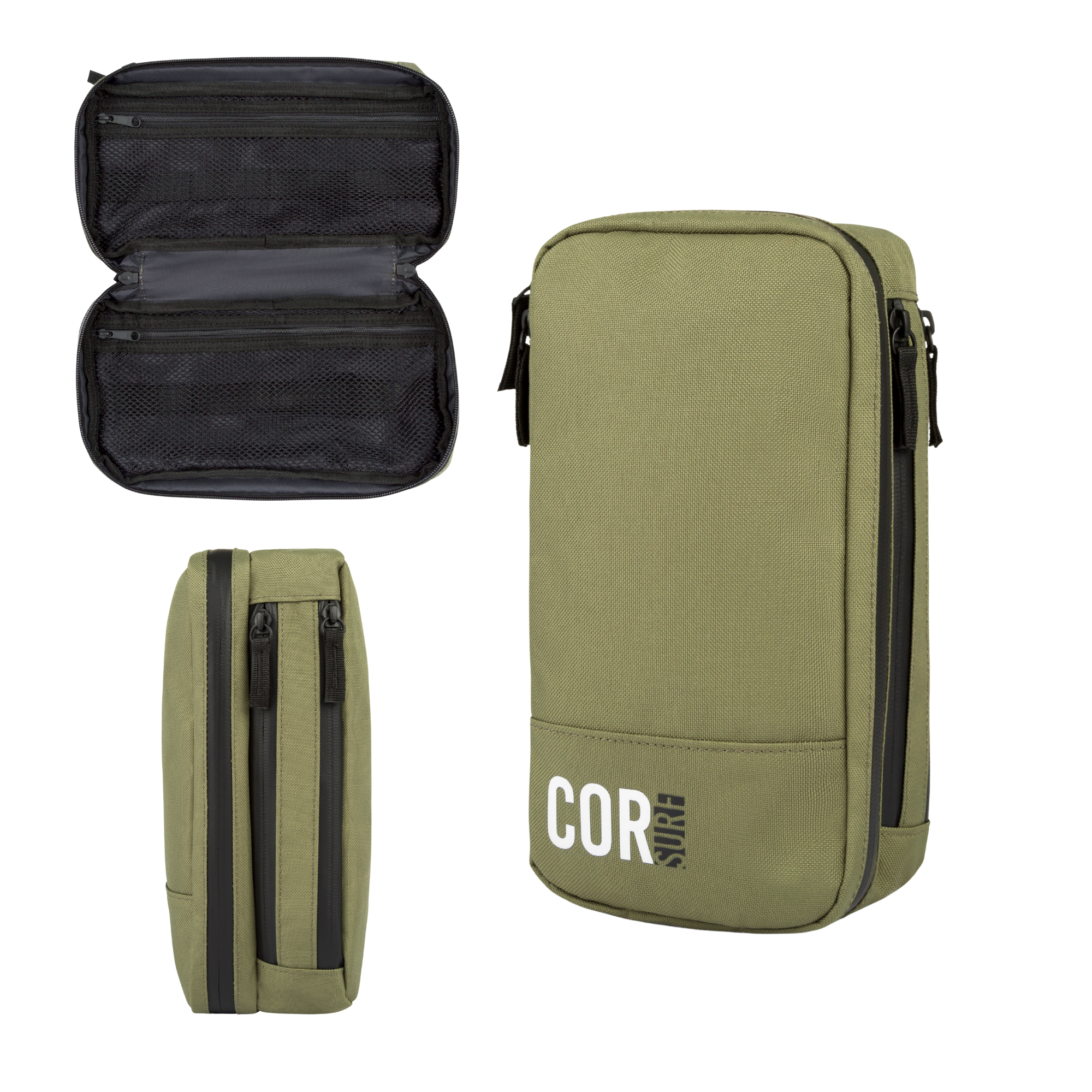 Travel Toiletry Bag Dopp Kit Green Main