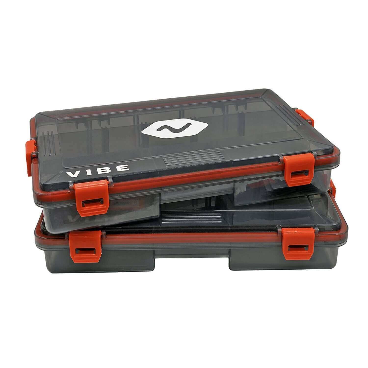 Vibe Waterproof 4 Clasp Tackle Tray 2 Pk 778436