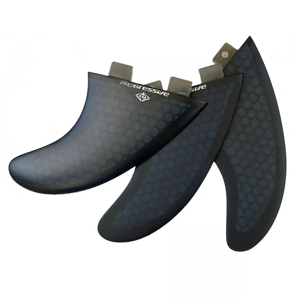 Progressive 4 75 Fcs Base Honeycomb Surfboard Tri Fin Set 4 75 Blue