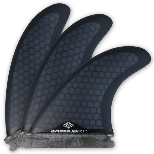 Progressive 4.5” Futures Base Honeycomb Surfboard Tri Fin Set 4.5 Black